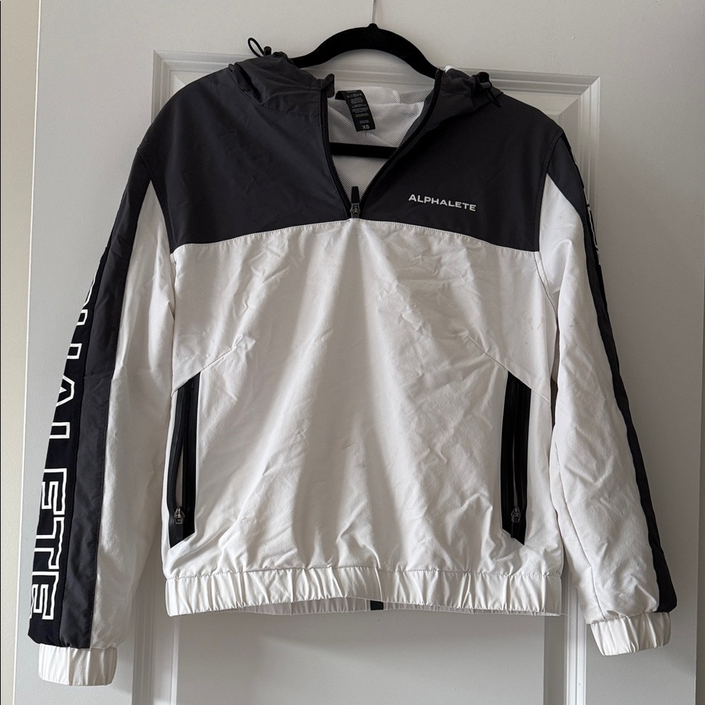 Alphalete Two-Tone Black and White Jacket